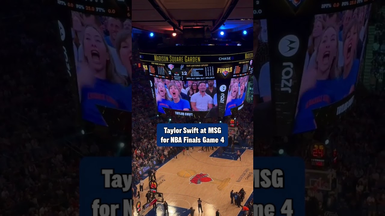 Taylor Swift is at Madison Square Garden for Game 4 of the NBA Finals