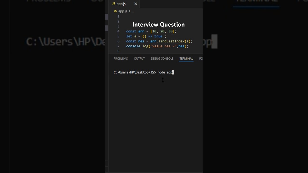 JavaScript(Js) Interview question | Part-258 #coding #javascript #code                    #interview
