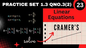 Class X State Board Linear Equations with two variables. Practice set 1.3-Q.3(2)