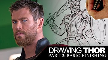 HOW TO DRAW THOR Part 2 of 3: BASIC INKING