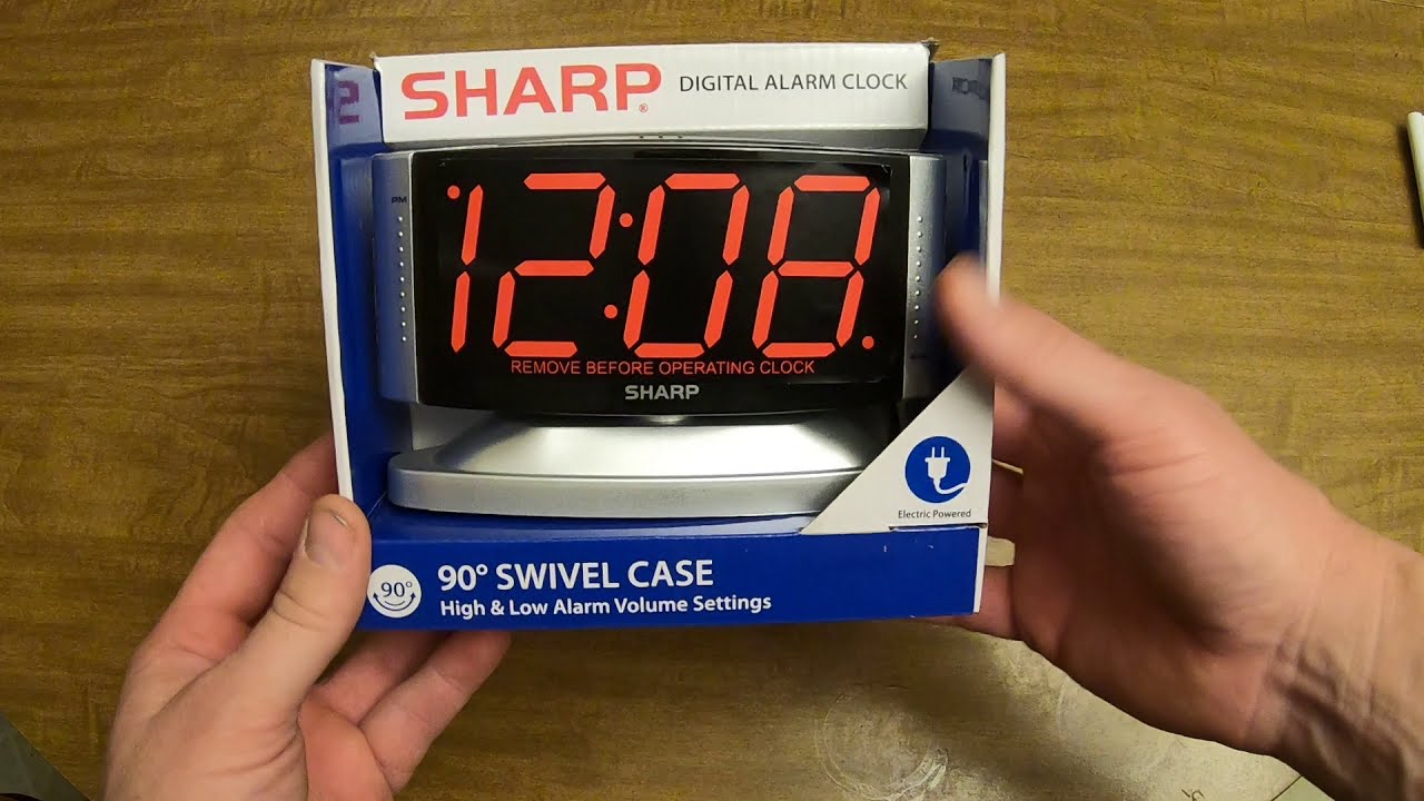 sharp travel alarm clock instructions
