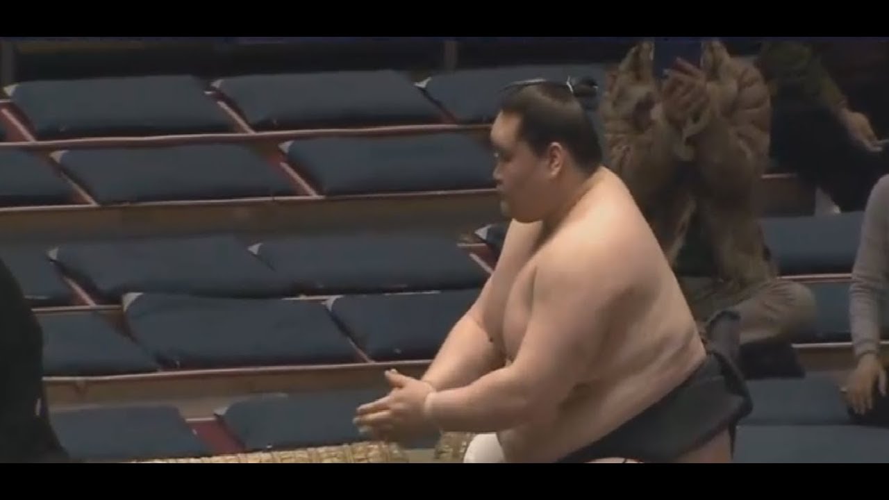 sydney schneider Terunofuji 照ノ富士 v Daiyusho Sumo Day 9, 18 March 2019, Osaka