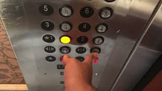 VERY Fast Scenic KONE Traction Elevators @ Holiday Inn, Beaumont TX
