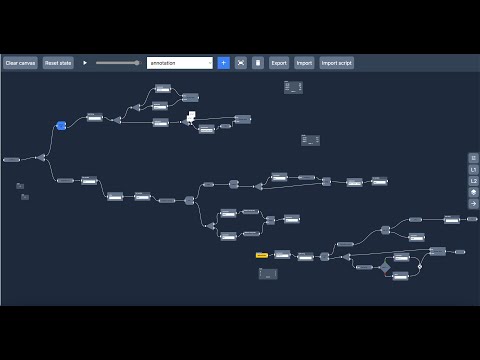Advent of code day 7 implemented in my visual programming system