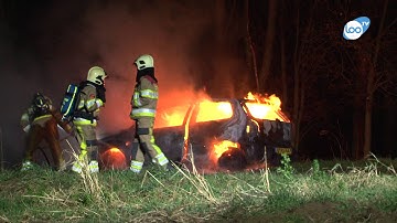 Auto uitgebrand in de Beekweg in Brunssum