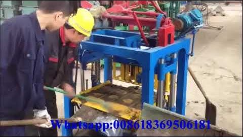 Test QT4-40 cheaper manual block machine for client cabro brick machine hollow block machine plant