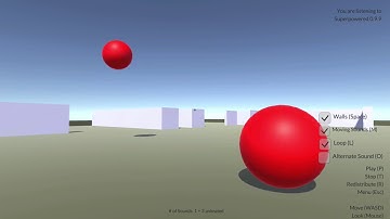 Superpowered VR Audio Spatializer (3D Audio) Demo in Unity 3D - Part 1