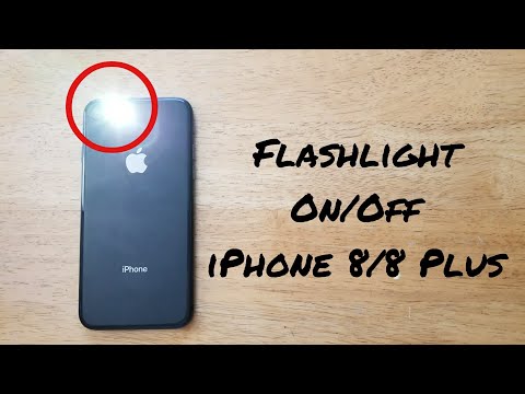 How to turn flashlight On Off iPhone 8 8 Plus