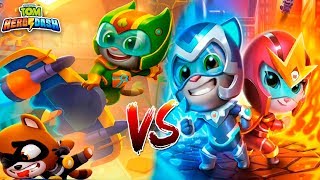 Talking Tom Hero Dash VS Talking Tom Hero Dash -  Full walkthrough Gameplay (Android, iOS)