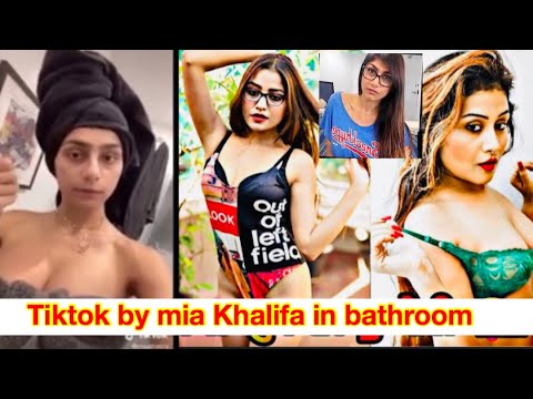 Mia Khalifa Making Tiktok While Bathing Viral Video Tik Tok 