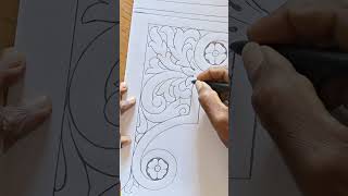 wall corner bracket design sketch beautiful। #art #drawing