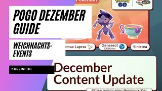Dezmber 24 Guide News: Viele bekannte Events , Rampenlichstunden und mehr Deutsch Pokémon GO PoGO