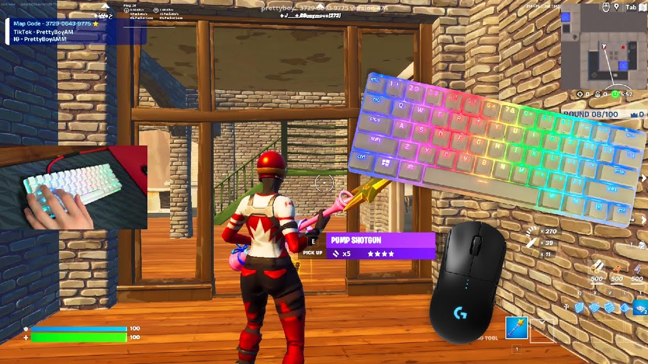 Razer huntsman mini keyboard sounds asmr fortnite titled towers