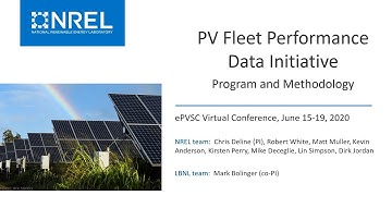 PV Fleet Performance Data Initiative:  Program and Methodology