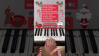  Learn How To Play Jingle Bells on Piano in 10 Seconds #piano #jinglebells #shorts