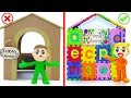 Superhero baby builds abc playhouse  play doh cartoons animation