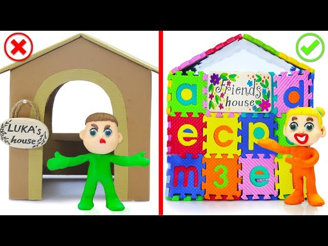 SUPERHERO BABY BUILDS ABC PLAYHOUSE 💖 Play Doh Cartoons Animation class=
