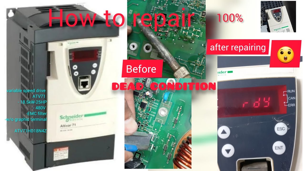 VFD repair training vfd repairing short circuit fault How To Repair