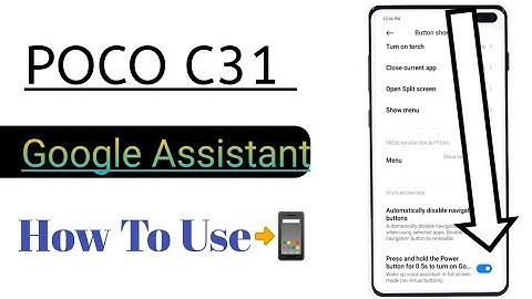 Google Assistant Features In POCO C31 How To Use 🔥