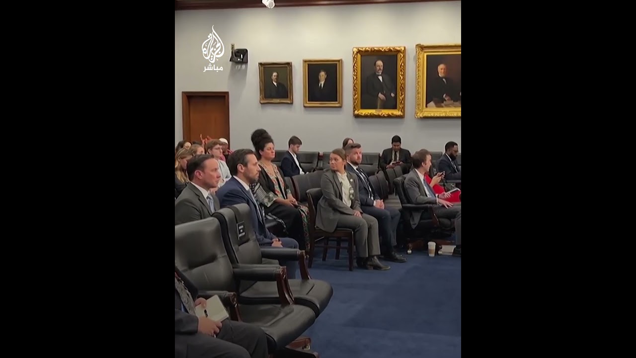 أثناء جلسة استماع بالكونغرس لبلينكن.. محتجون يتظاهرون دعمًا لغزة وللمطالبة بوقف الإبادة الجماعية