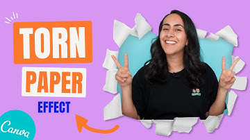 How to Pop out of a Ripped Paper Hole [Canva Pro Tutorial]