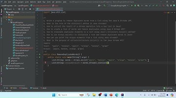 Java Interview Questions and Answers: Remove Duplicate Words from a List | Java 8 Stream API