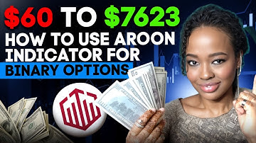 How to use Aroon Indicator Tutorial for beginners | Quotex strategy $60 to $7623