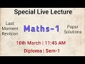 Maths-1| Logarithm | Special Live Class | GTU