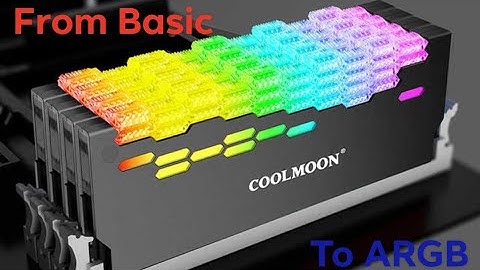 CoolMoon RA-2 DDR3 RAM/Memory Stick RGB Glow Up Upgrade