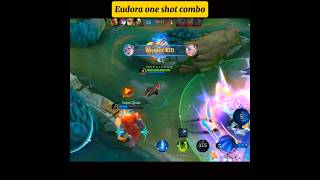 Eudora one shot combo with build+ gameplay #mobilelegends #mlbb #mlbbshorts #mlbbcreatorcamp #mobile