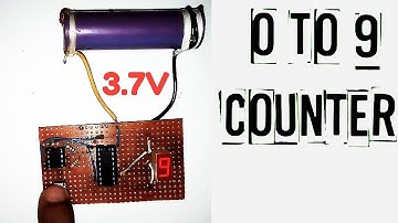 Seven segment driver using 4026 IC / 0 to 9 COUNTER 4026 ic