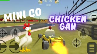 Chicken gan. Гонки. Чикен ган. Chicken drives a sports car.