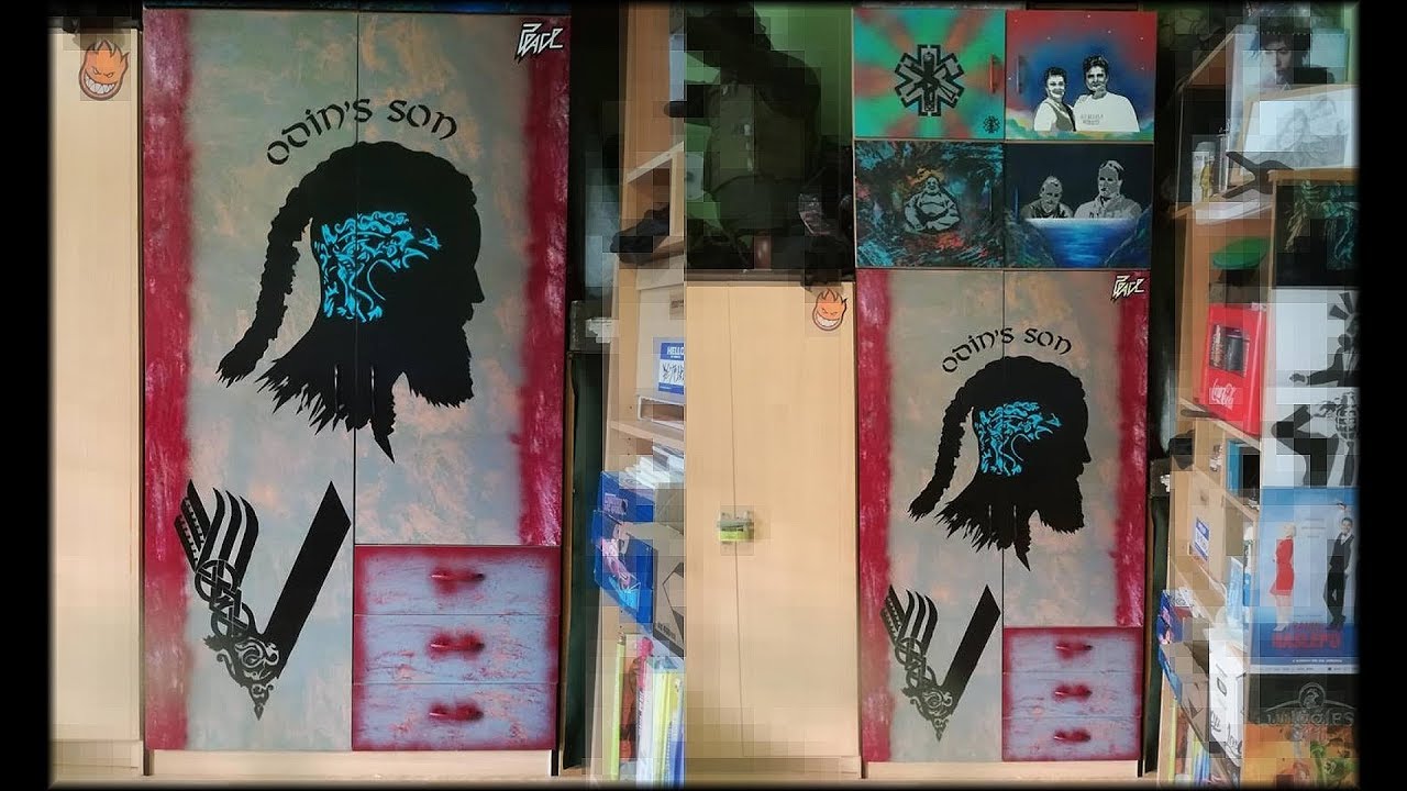 Vikings - Ragnar Lothbrok - Stencil ( Spray Paint Art )