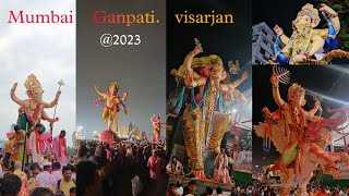 Mumbai Ganpati Visarjan 2023 At Girgaon Chowpatty | Mumbai Ganesh Visarjan 2023 | Tarun Vlog