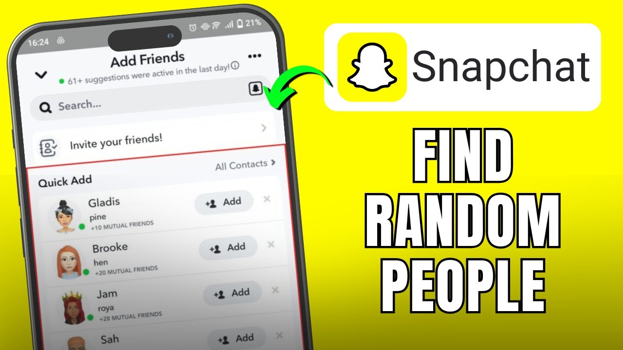 How to Find Random People On Snapchat - YouTube