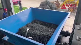 Professional shredding of clumps of metal shavings