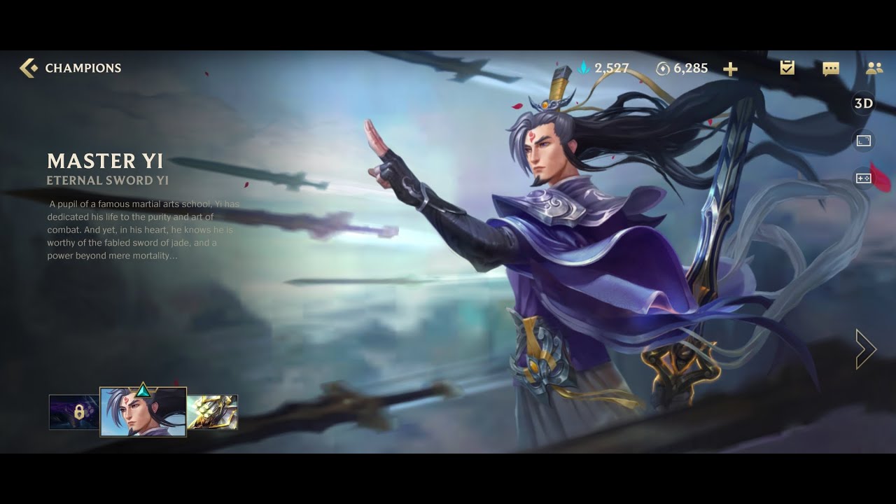 Master Yi "Eternal Sword" Skin SHOWCASE and GAMEPLAY ! League of