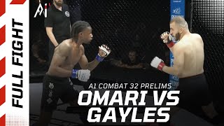 Tawfiqullah Omari Vs Leo Les A1 Combat 32 Prelims