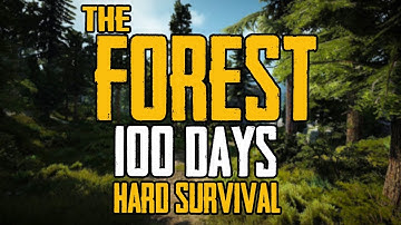I Spent 100 Days in The Forest Hard Survival and Here