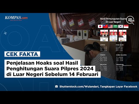 Penjelasan Hoaks soal Hasil Penghitungan Suara Pilpres 2024 di Luar Negeri Sebelum 14 Februari