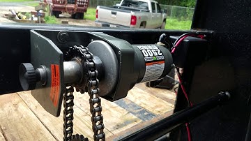 Northern tool winch to power jack on gooseneck 20 ton trailer