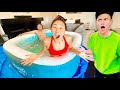 I PUT A HOT TUB IN HIS ROOM!!