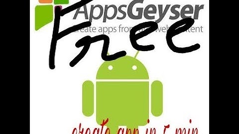 Create app with appgeyser in 5  min!!!