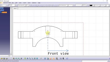 Catia Tutorial in Tamil 126 : Sketched Quick Clipping Profile | Clippings | Views | Drafting