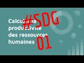 Sdg01 calculer la productivit des ressources humaines