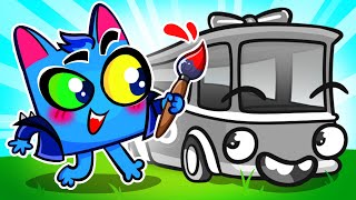 Let's Color The Toy Car | Kids Song And Nursery Rhymes