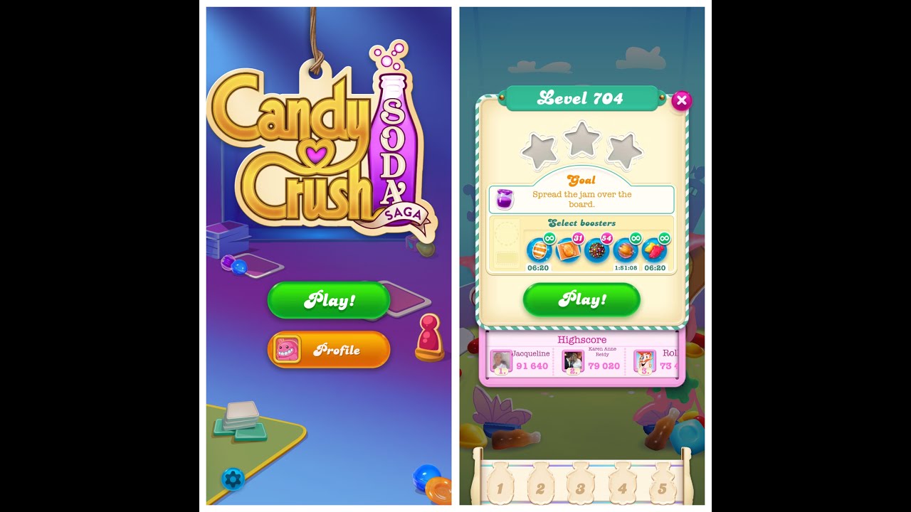 Candy Crush Soda Saga - Level 704 - YouTube