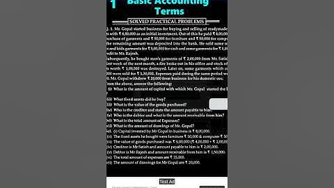 Account Class-11 Solutions (TS Grewal) 2020 Part-1