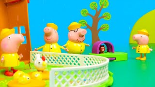Peppa Pig and the Rainy Day!   Toy Adventures With Peppa Pig