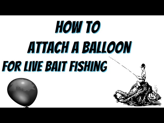 How to attach a BALLOON for live bait fishing 